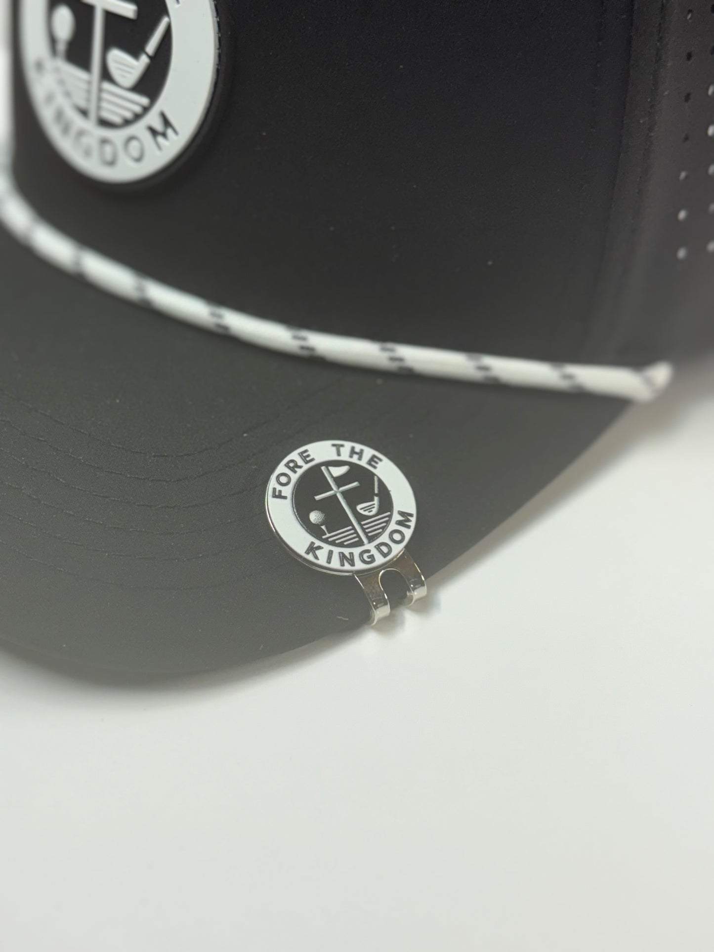 Fore The Kingdom Golf Ball Marker and Magnetic Hat Clip