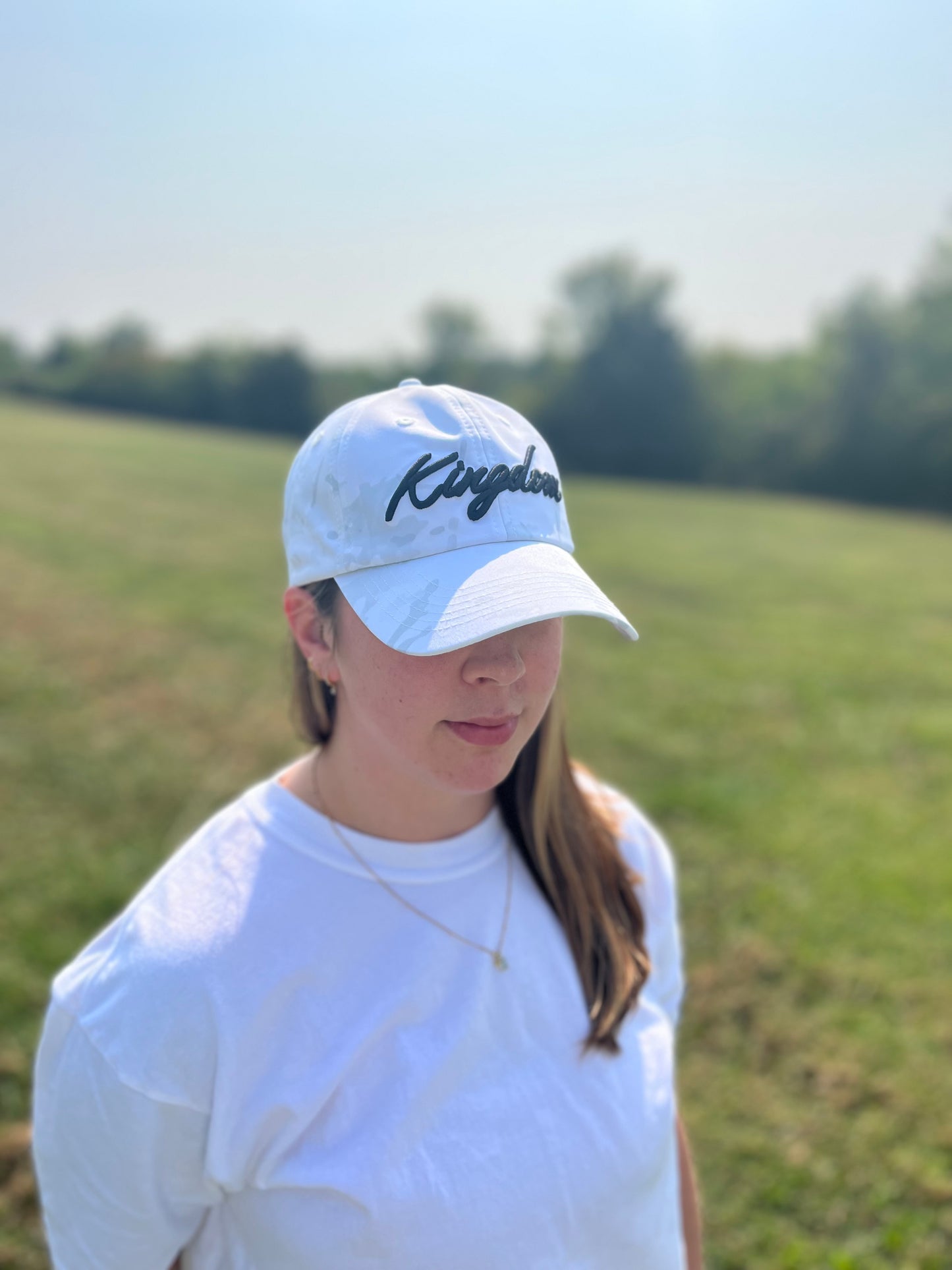 The White Camo Dad Hat