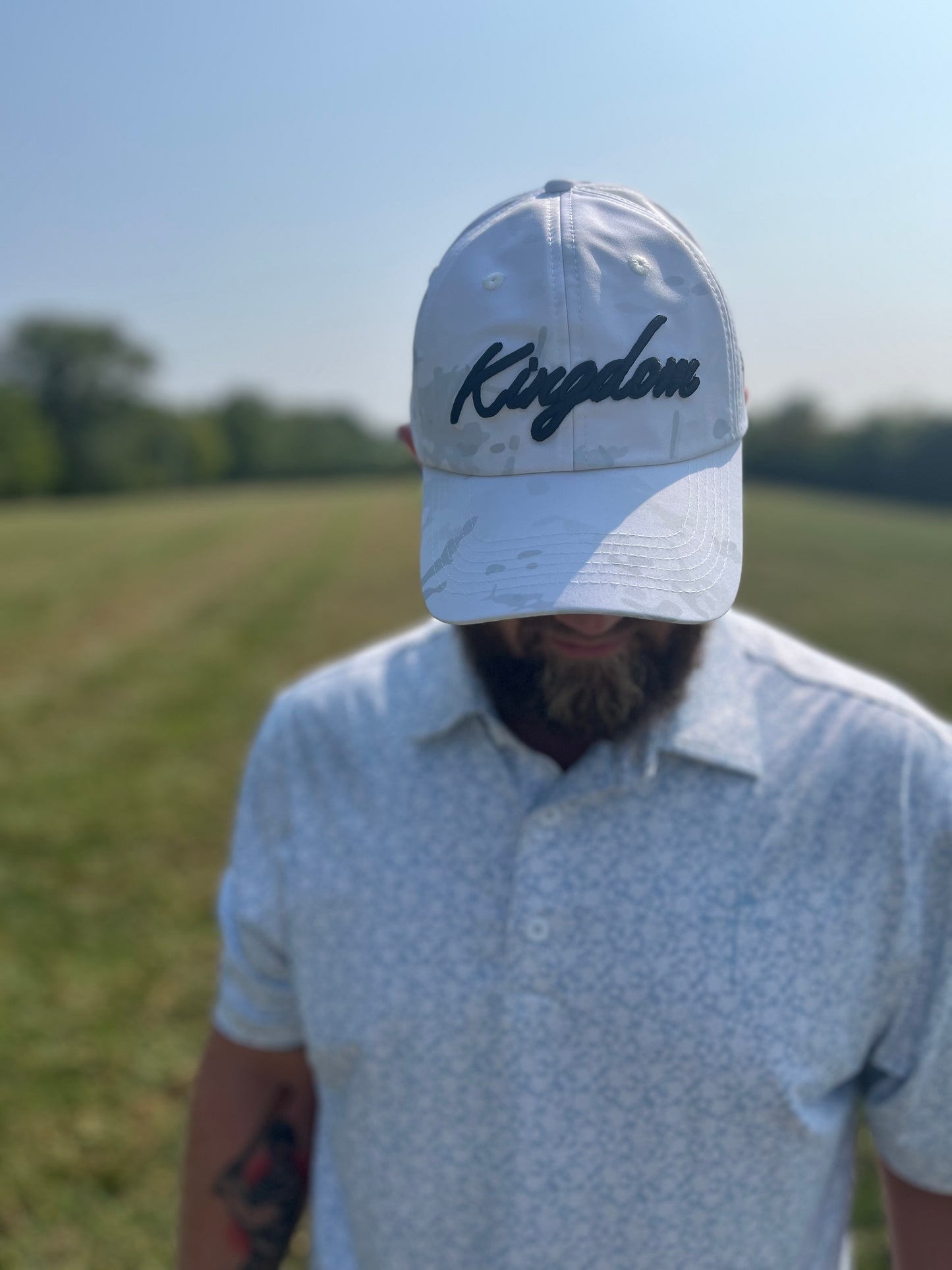 The White Camo Dad Hat