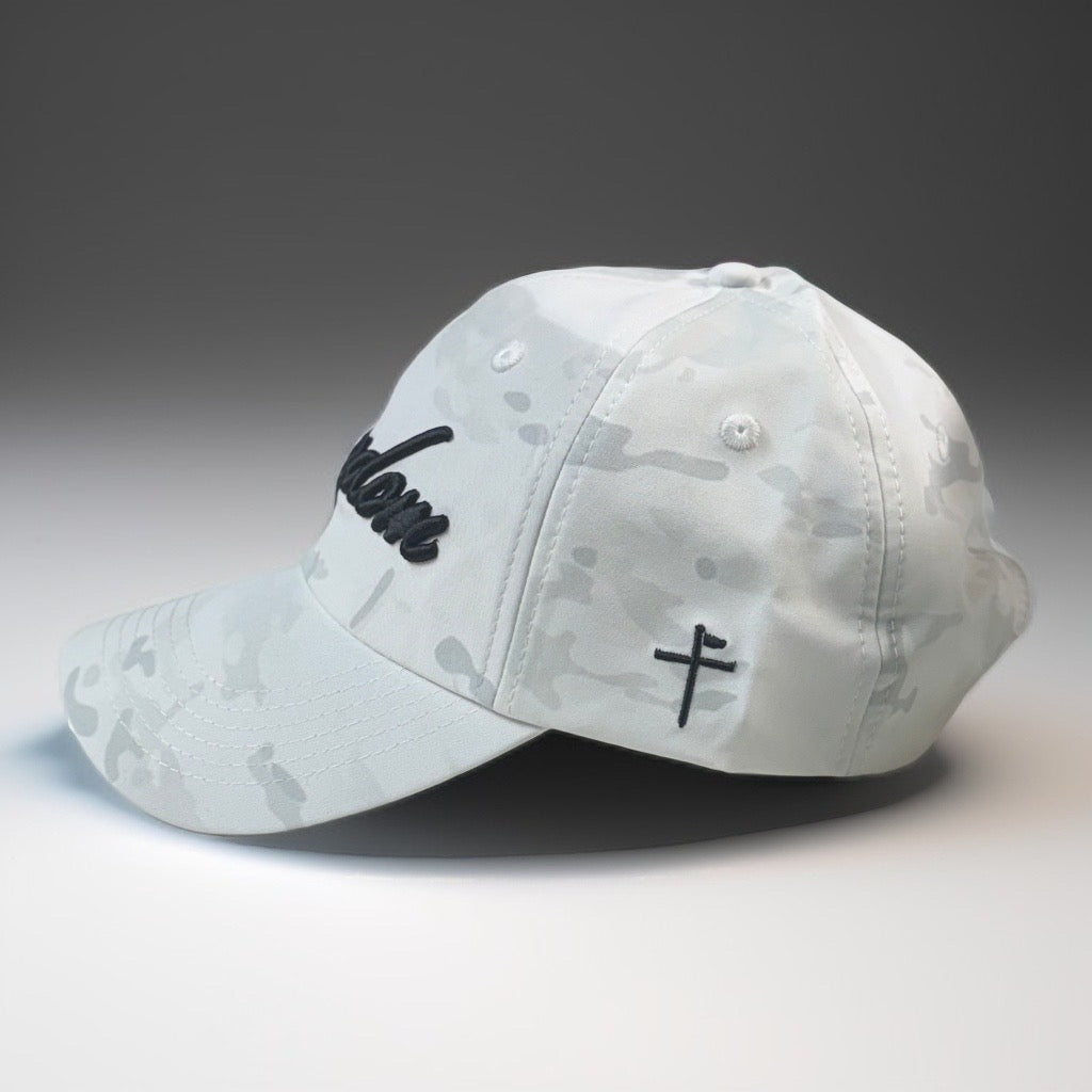 The White Camo Dad Hat