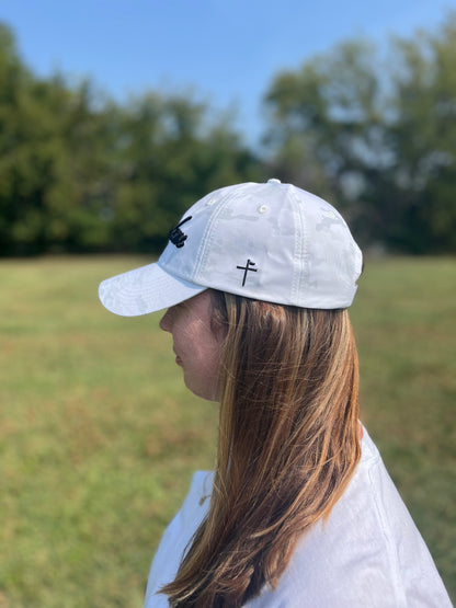 The White Camo Dad Hat