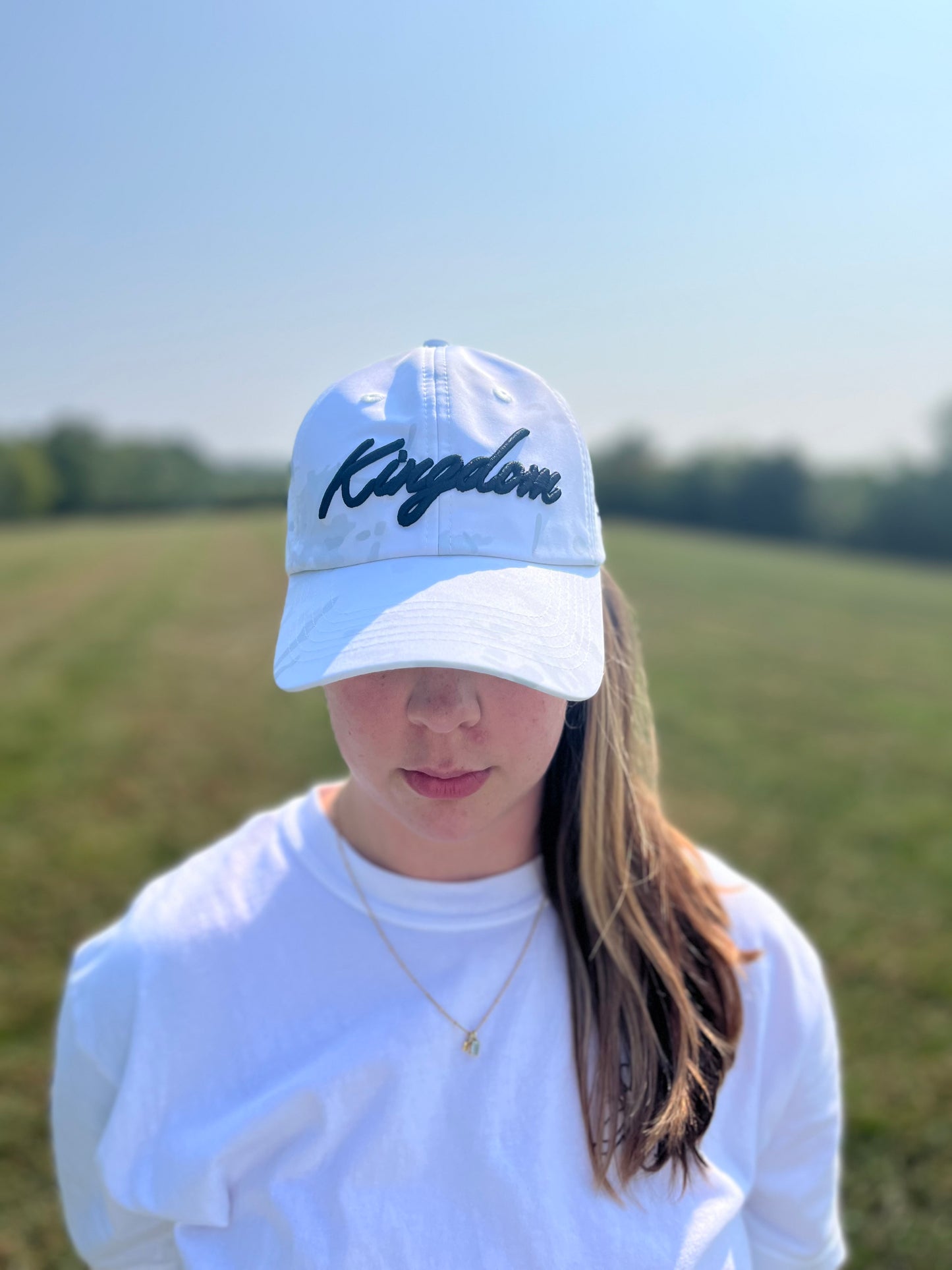 The White Camo Dad Hat
