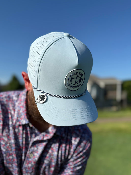 Carolina Blue - Fore the Kingdom Performance Golf Rope Hat