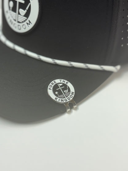 Fore The Kingdom Golf Ball Marker and Magnetic Hat Clip