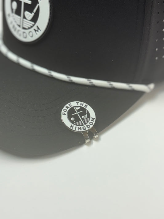 Fore The Kingdom Golf Ball Marker and Magnetic Hat Clip