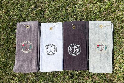 Fore The Kingdom Premium Golf Towels (Multiple Colors Available)