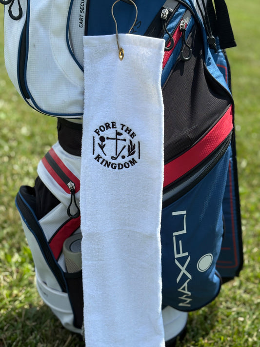 Fore The Kingdom Premium Golf Towels (Multiple Colors Available)